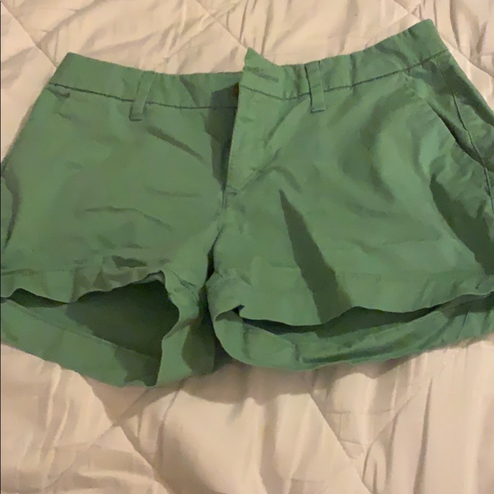 Green shorts